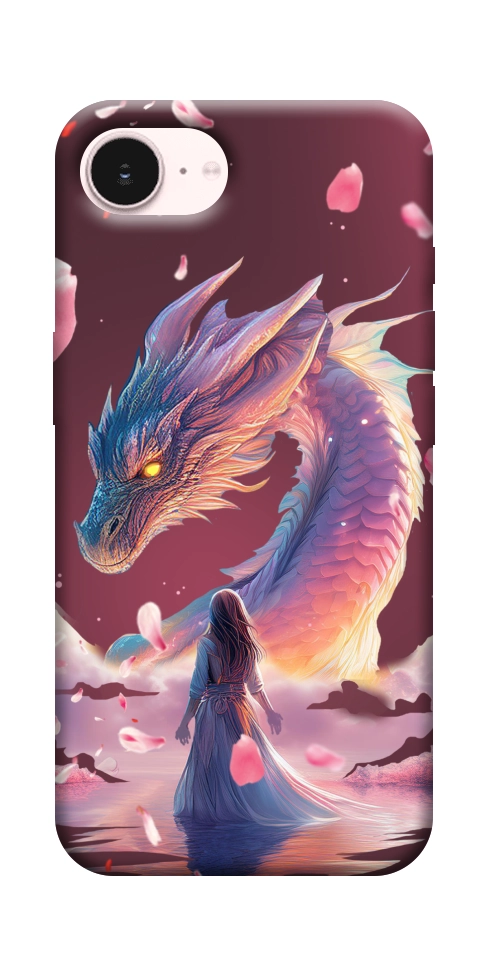 Чехол Girl and dragon для iPhone 17e