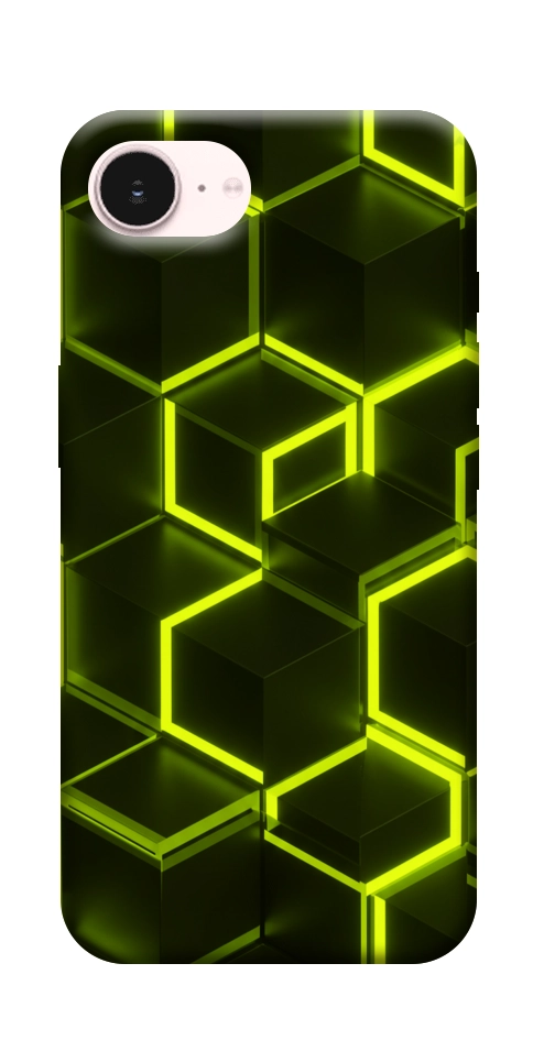 Чехол Neon hexagon для iPhone 17e