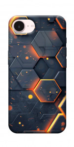 Чехол Burning hex pattern для iPhone 17e