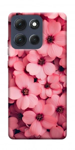 Чехол Pink flowers для Motorola Moto G86 5G
