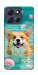 Чехол Swimming corgi для Motorola Moto G86 5G