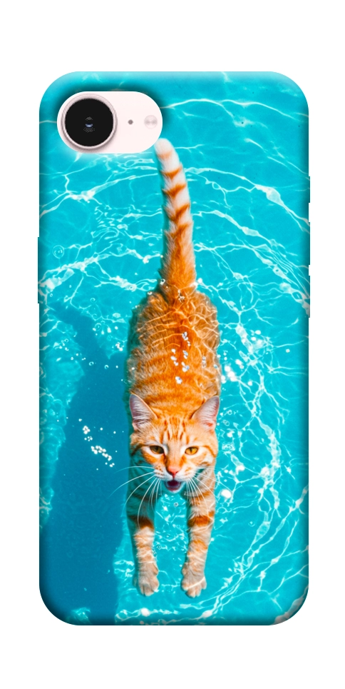 Чехол Cat swimming для iPhone 17e