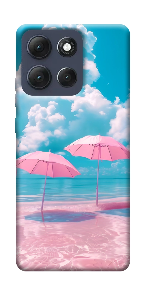 Чехол Розовые зонтики для Motorola Moto G86 5G