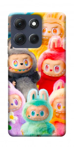 Чехол Rainbow labubu для Motorola Moto G86 5G