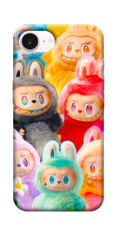 Чехол Rainbow labubu для iPhone 17e