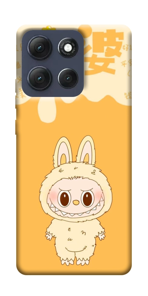 Чехол Yellow labubu для Motorola Moto G86 5G