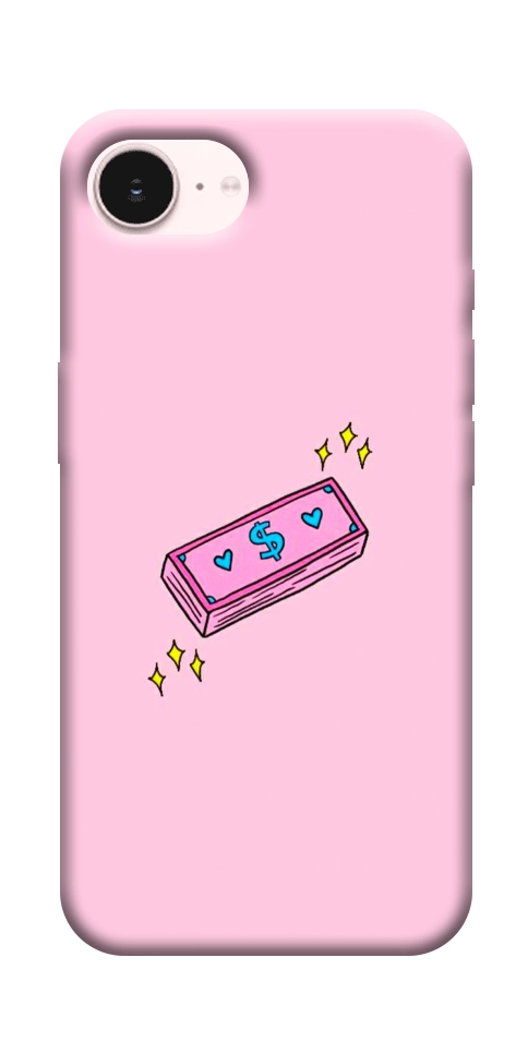 Чехол Simple pink money для iPhone 17e