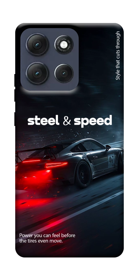 Чехол Black and red care для Motorola Moto G86 5G