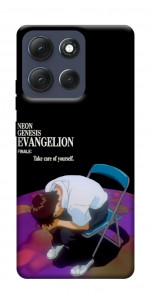 Чехол Shinji sitting in the dark для Motorola Moto G86 5G