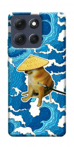 Чехол Sad dog samurai для Motorola Moto G86 5G