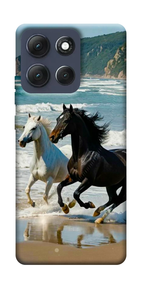 Чехол Beach Horses для Motorola Moto G86 5G