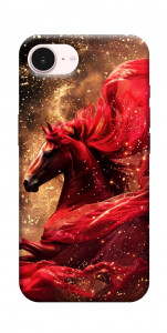 Чехол Red sparkles Horse для iPhone 17e