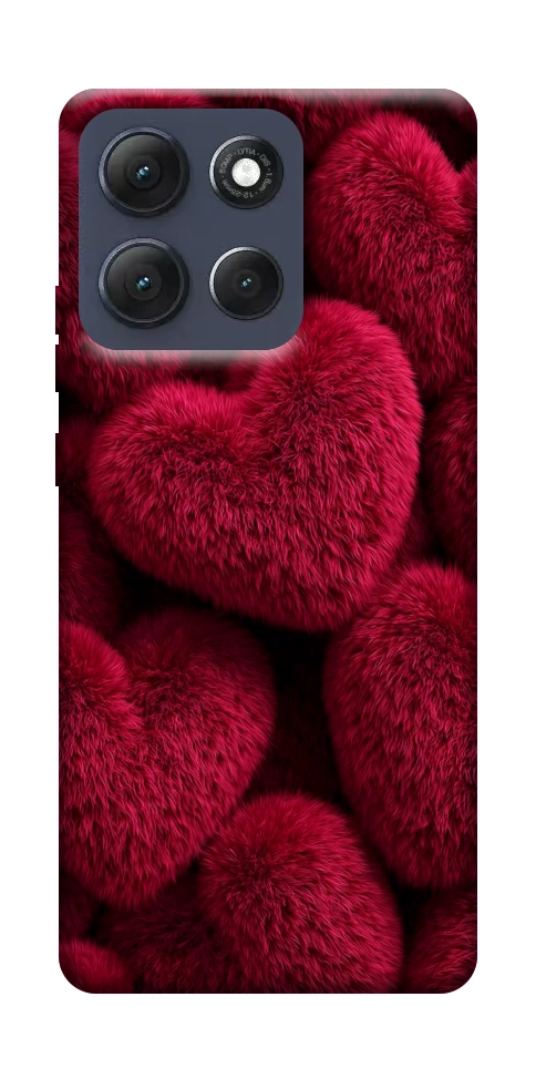 Чехол Fluffy hearts для Motorola Moto G86 5G