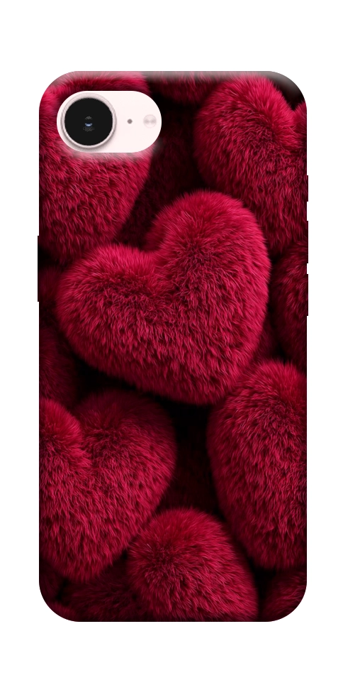 Чехол Fluffy hearts для iPhone 17e