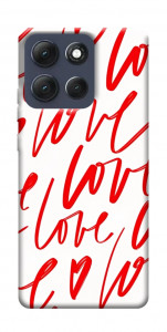 Чехол Love handwriting для Motorola Moto G86 5G