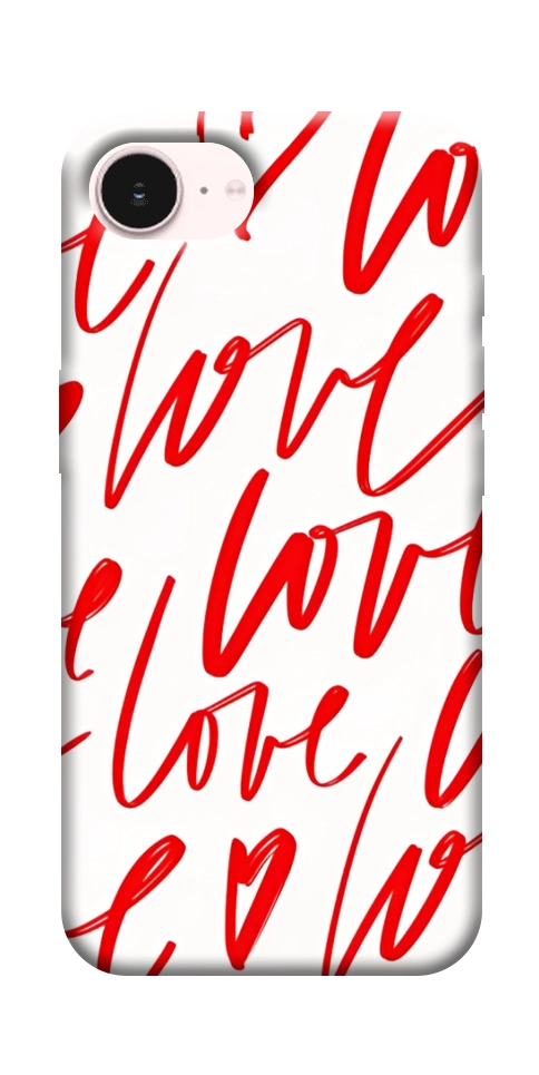 Чехол Love handwriting для iPhone 17e