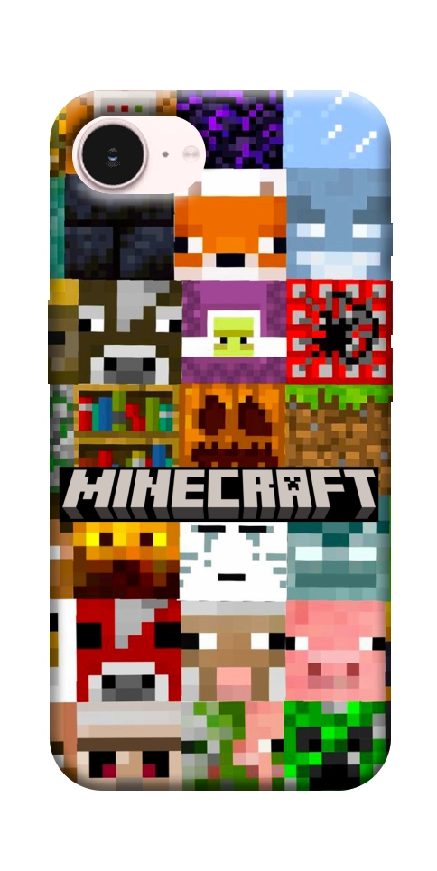Чехол Minecraft collage для iPhone 17e