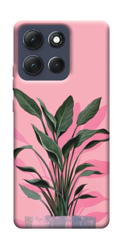 Чехол Pink plant для Motorola Moto G86 5G