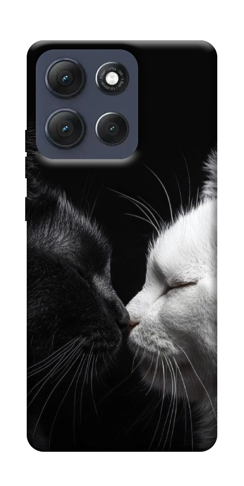 Чехол Black and white cats для Motorola Moto G86 5G