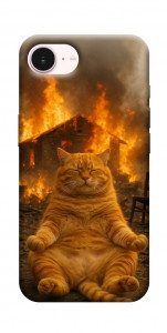 Чехол Burning cat для iPhone 17e