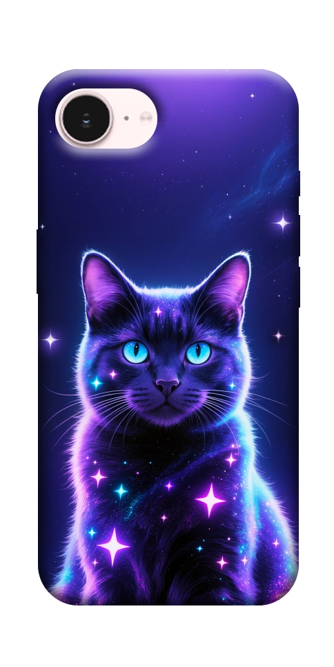 Чехол Galaxy purple cat для iPhone 17e