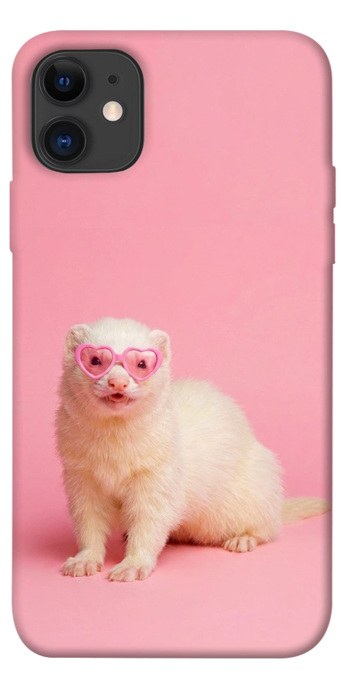 Чохол Білий тхір для iPhone 11