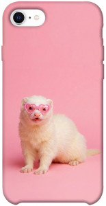 Чехол Белый хорёк для iPhone SE (2020)