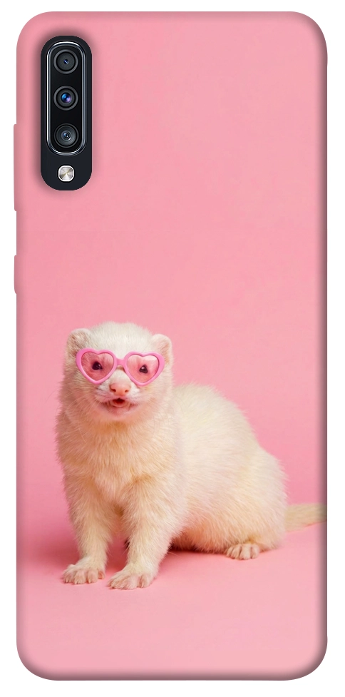 Чехол Белый хорёк для Galaxy A70 (2019)