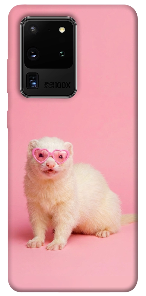 Чехол Белый хорёк для Galaxy S20 Ultra (2020)