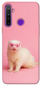 Чехол Белый хорёк для Realme 5