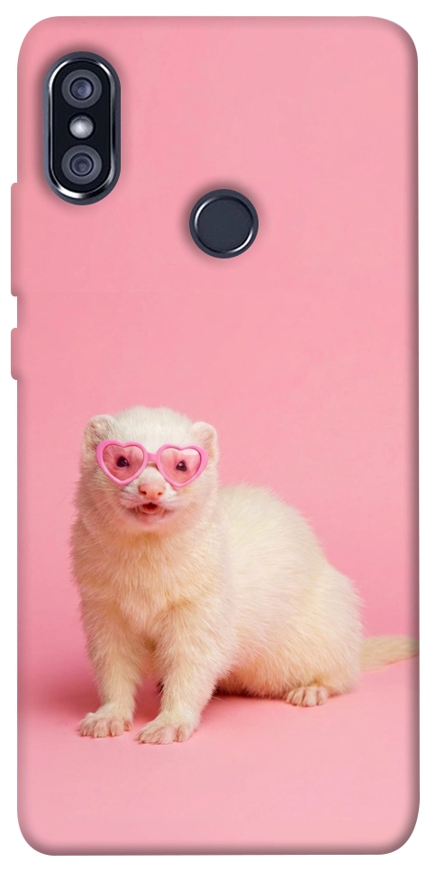 Чехол Белый хорёк для Xiaomi Redmi Note 5 (Dual Camera)