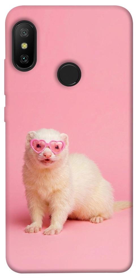 Чехол Белый хорёк для Xiaomi Redmi 6 Pro