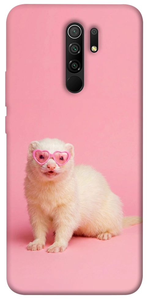 Чехол Белый хорёк для Xiaomi Redmi 9