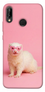 Чехол Белый хорёк для Huawei P20 Lite