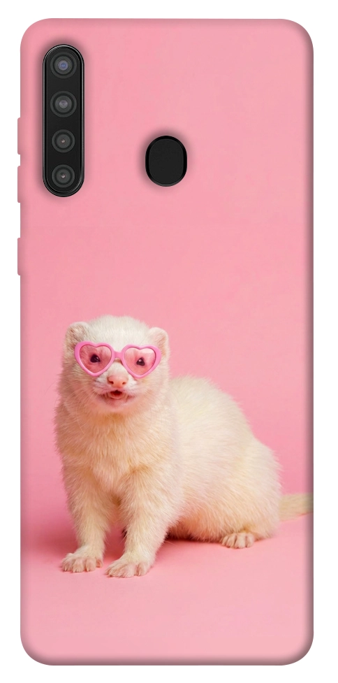 Чехол Белый хорёк для Galaxy A21