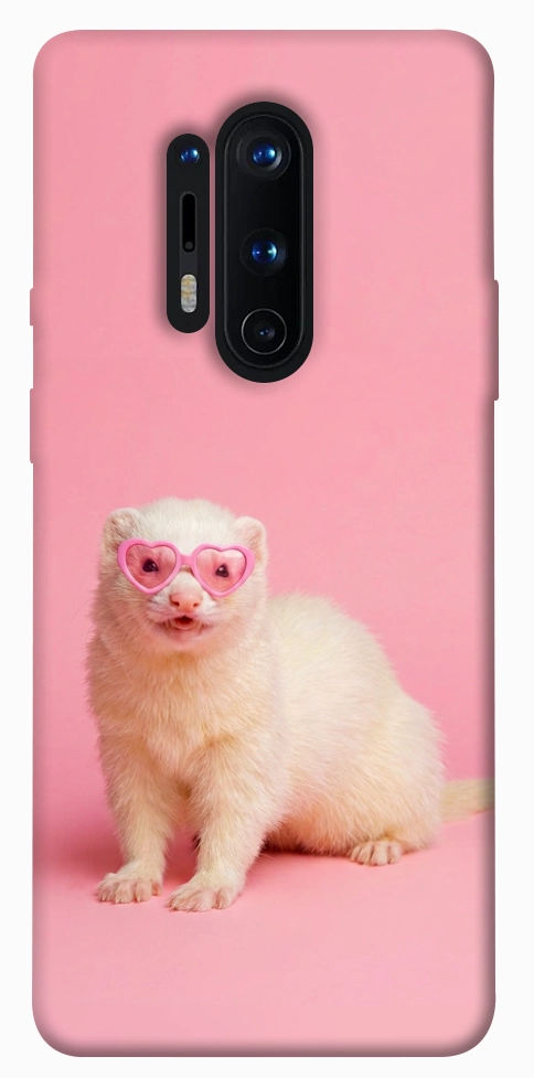 Чехол Белый хорёк для OnePlus 8 Pro