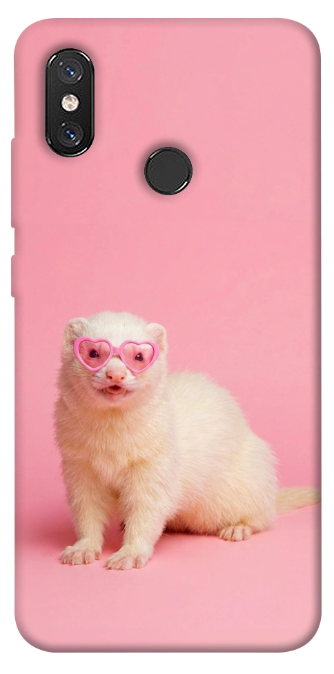 Чехол Белый хорёк для Xiaomi Mi 8