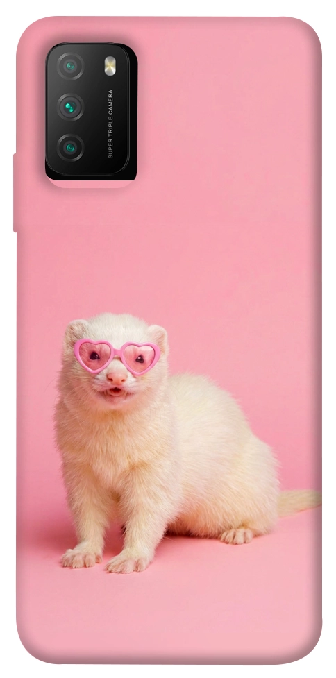 Чехол Белый хорёк для Xiaomi Poco M3