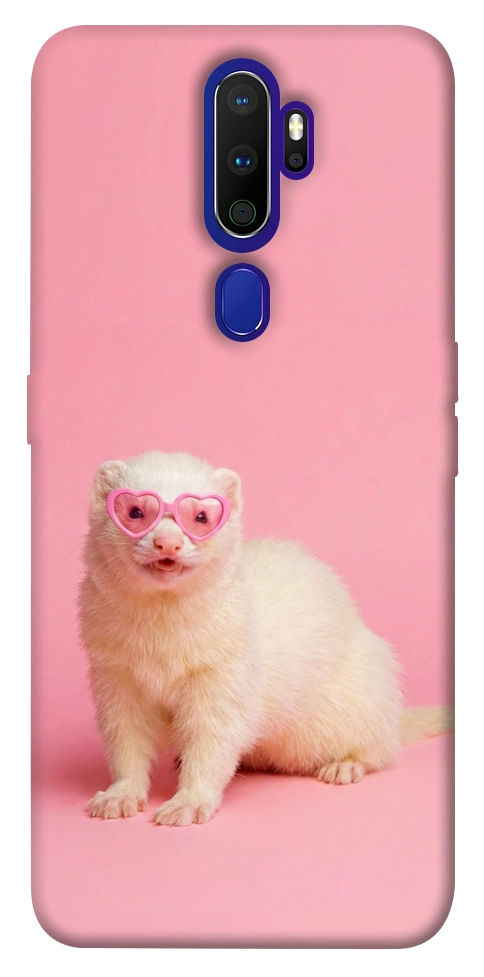 Чехол Белый хорёк для Oppo A9 (2020)