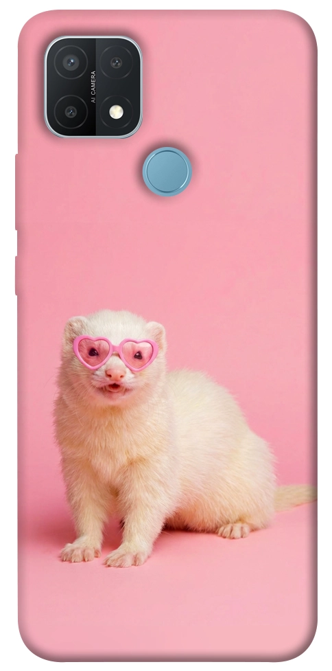 Чехол Белый хорёк для Oppo A15