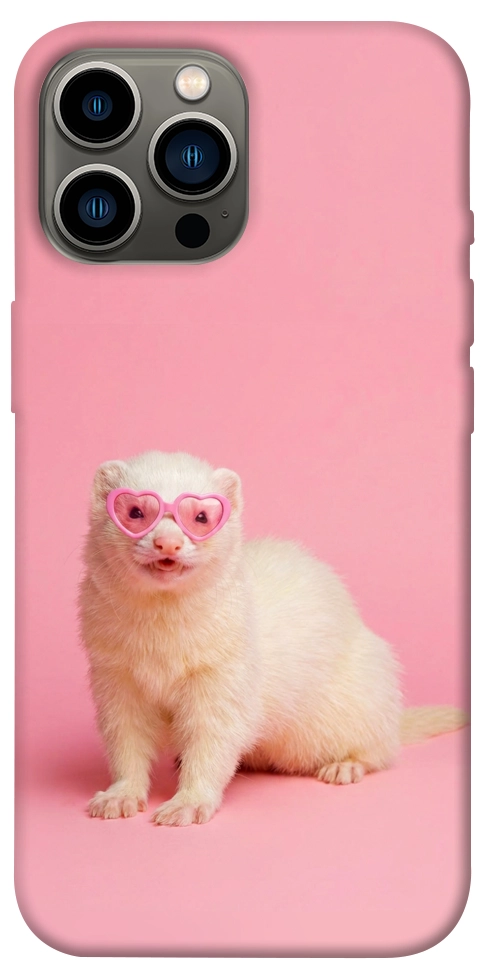 Чехол Белый хорёк для iPhone 13 Pro Max