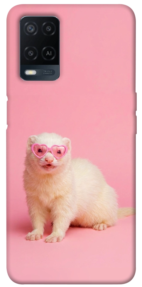 Чехол Белый хорёк для Oppo A54 4G