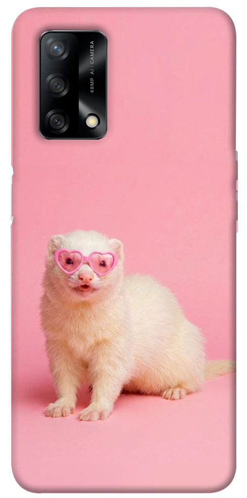 Чехол Белый хорёк для Oppo A74 4G