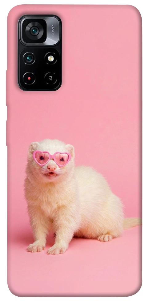 Чехол Белый хорёк для Xiaomi Poco M4 Pro 5G