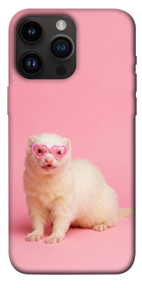 Чохол Білий тхір для iPhone 14 Pro Max