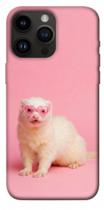 Чехол Белый хорёк для iPhone 14 Pro Max