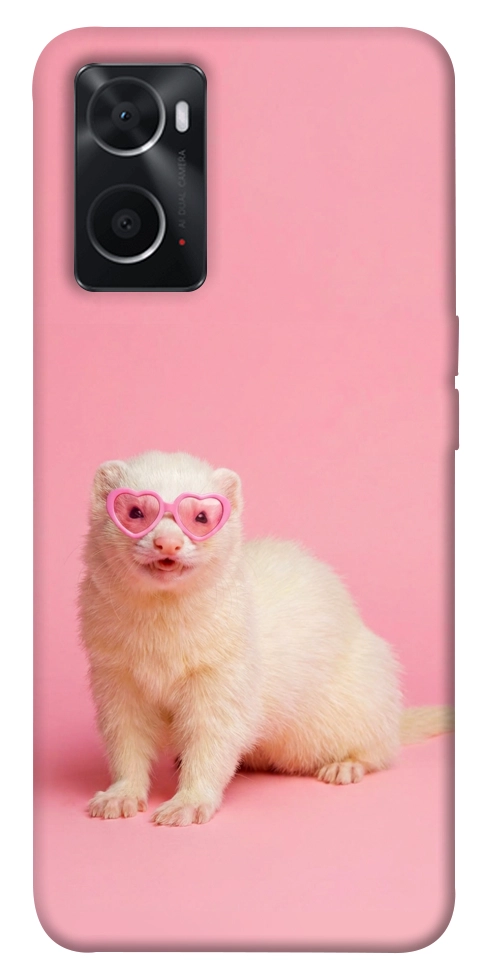 Чехол Белый хорёк для Oppo A76 4G