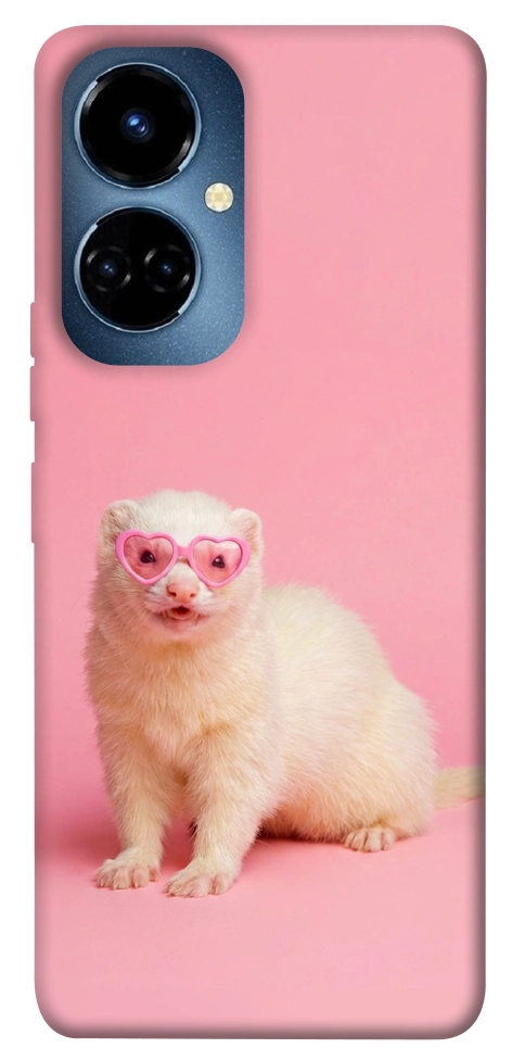 Чехол Белый хорёк для TECNO Camon 19 (CI6n)