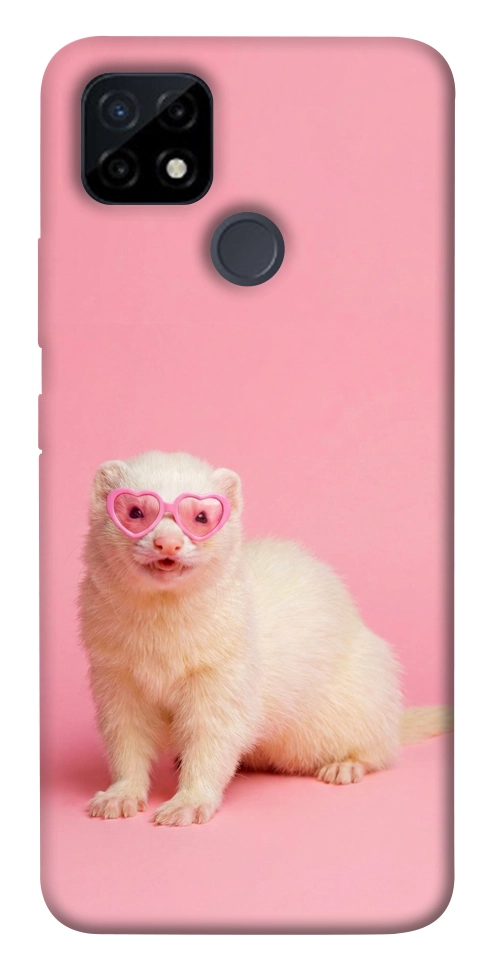 Чехол Белый хорёк для Realme C25Y