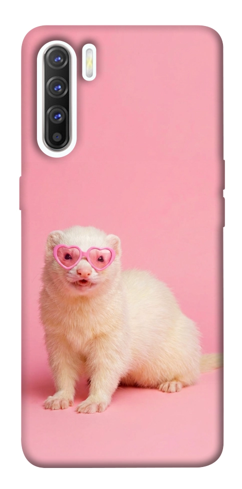 Чехол Белый хорёк для Oppo Reno 3